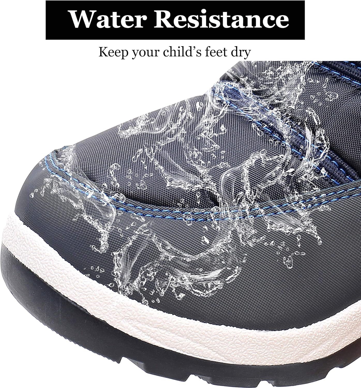 Apakowa Kids Boys Girls Cold Weather Water Resistant Winter Snow Boots (Toddler/Little Kid/Big Kid)