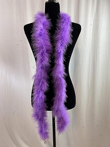 Miniatura 8 de Boa de plumas de marabú de 1.06 oz y 2 yardas de largo, decoración de Halloween para baile de boda, manualidades, fiesta de disfraces