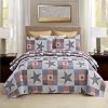 MERRY HOME Queen Quilt Set, 3-Piece Set with 2 Pillow Shams - Boho Reversible Soft and Lightweight Quilt Bedding Bedspread Coverlet Set