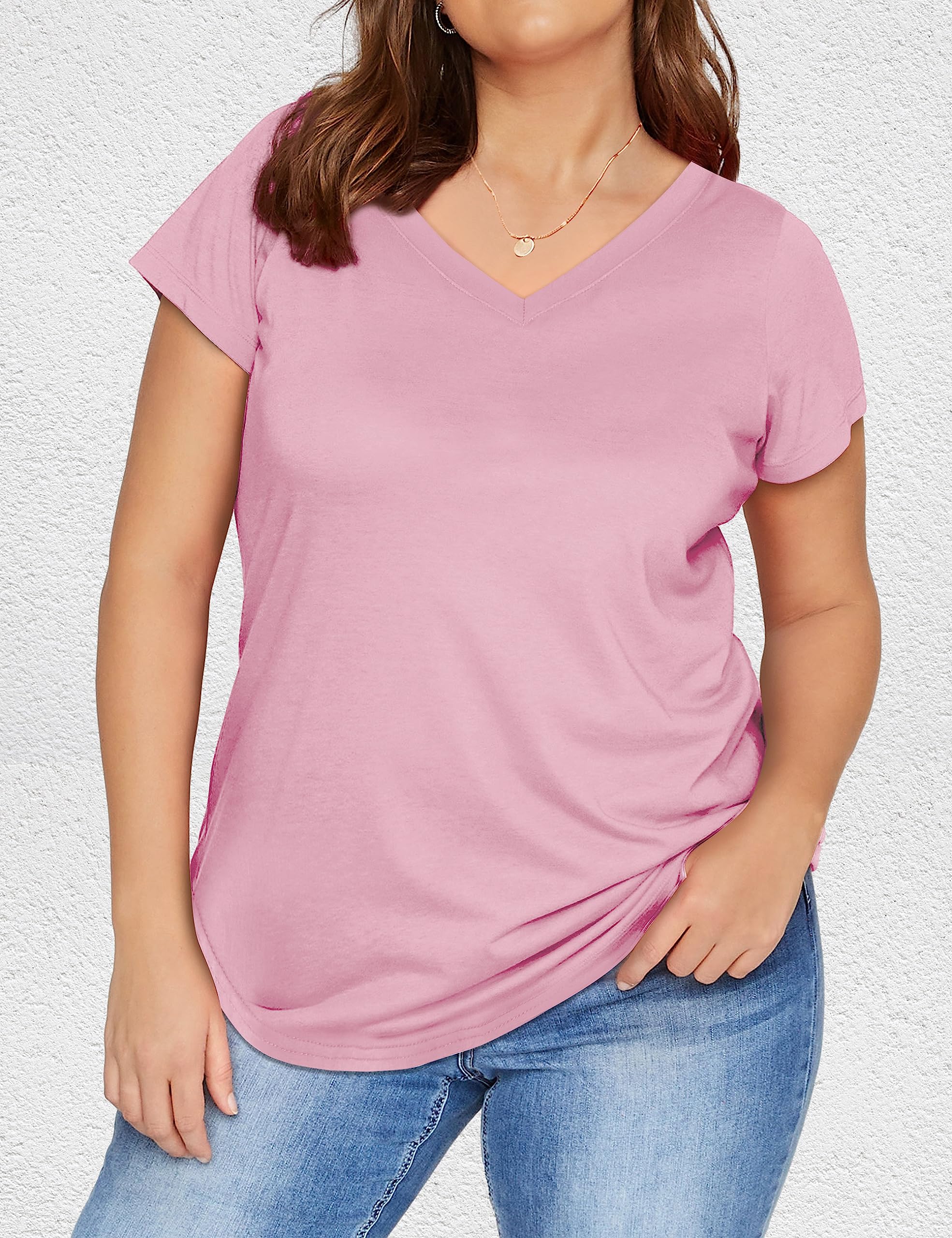 Florboom Damska koszulka z długim rękawem Henley Neck Casual