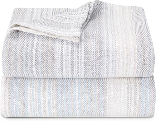 Miniatura 12 de Tommy Bahama - Manta King, ropa de cama de algodón suave, decoración ligera para el hogar para todas las estaciones (beige de la costa arenosa, King)