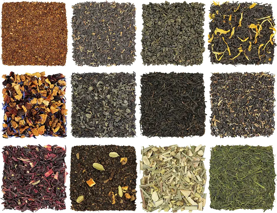Solstice Loose Leaf Tea Ultimate Sampler Feat. 12 Teas; Approx 180+ Servings