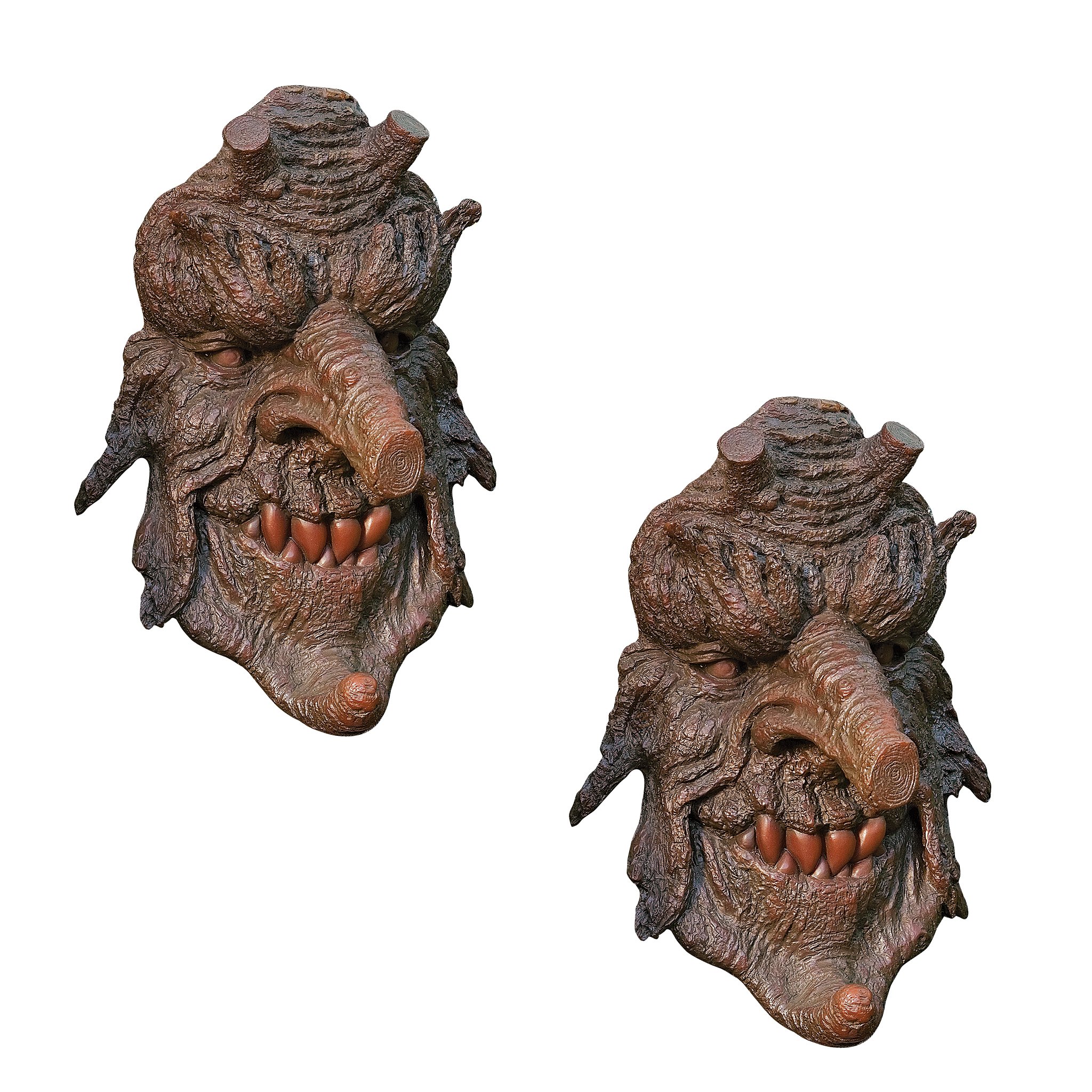 Design Toscano DB983031 Poison Oak Greenman Tree Sculptures, Set of Two, Set of 2