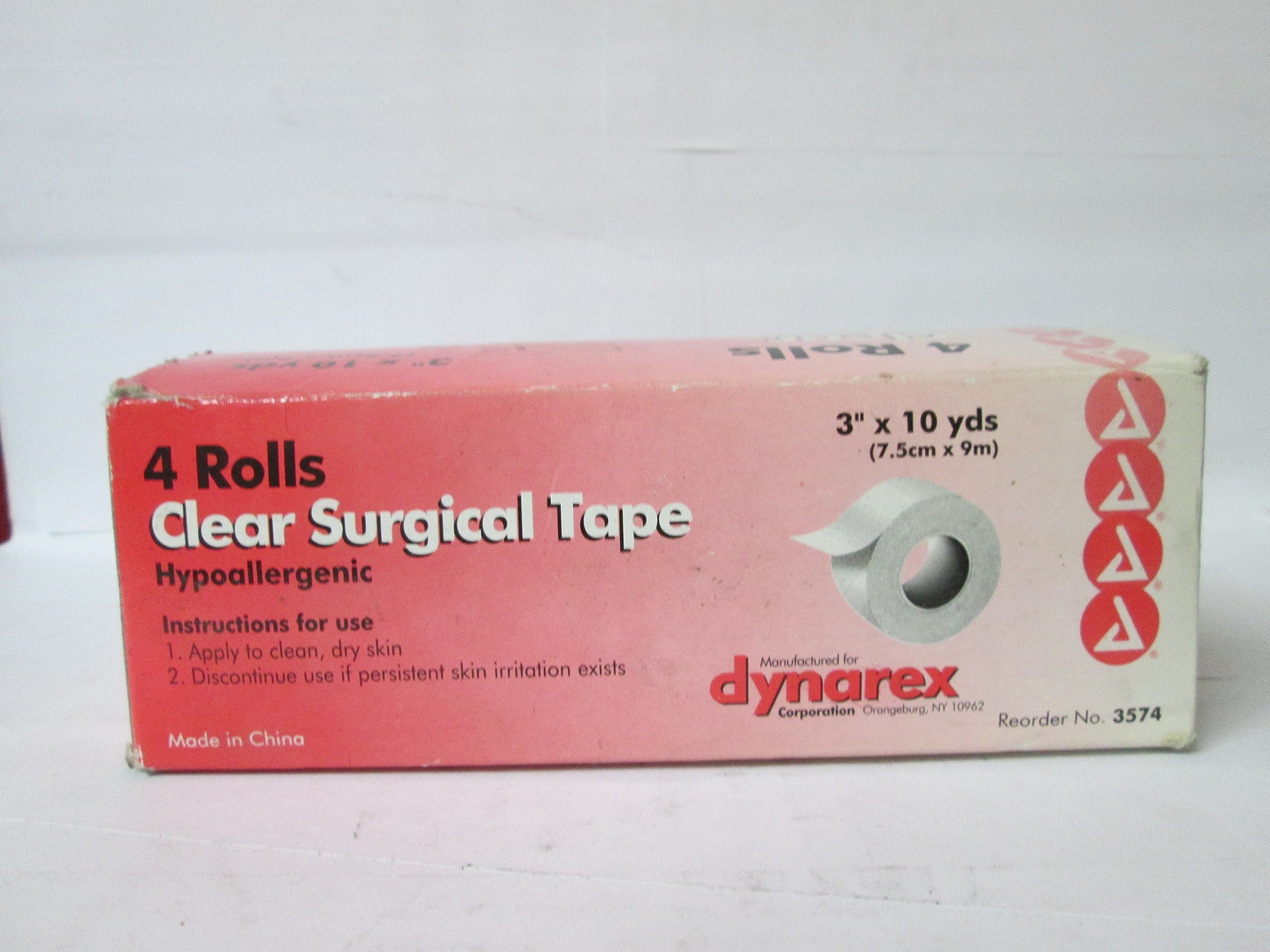 Clear Surgical Tape (4) Size: 3" X10YD