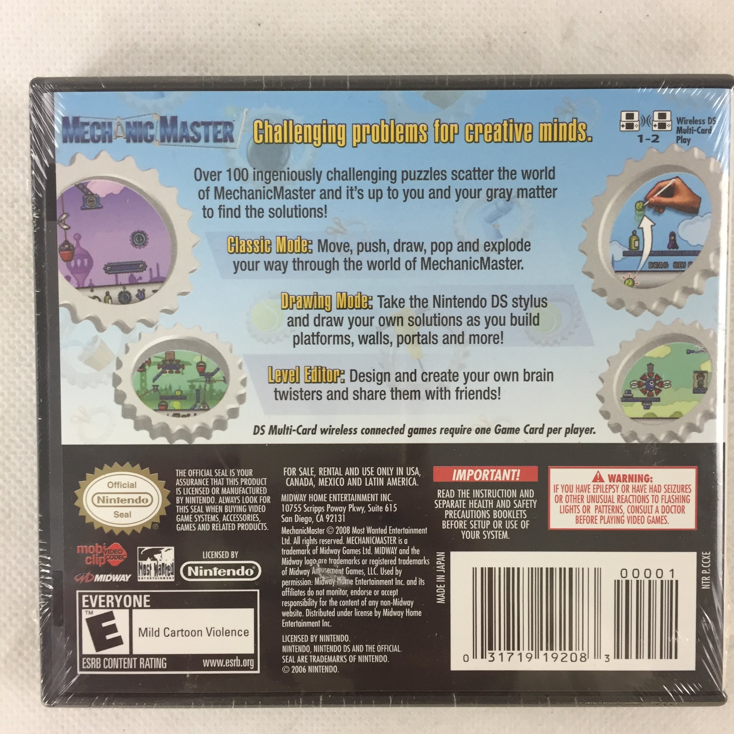 Mechanic Master – Jeu De Réflexion DS/3DS/2DS – Neuf Sous Blister – Midway