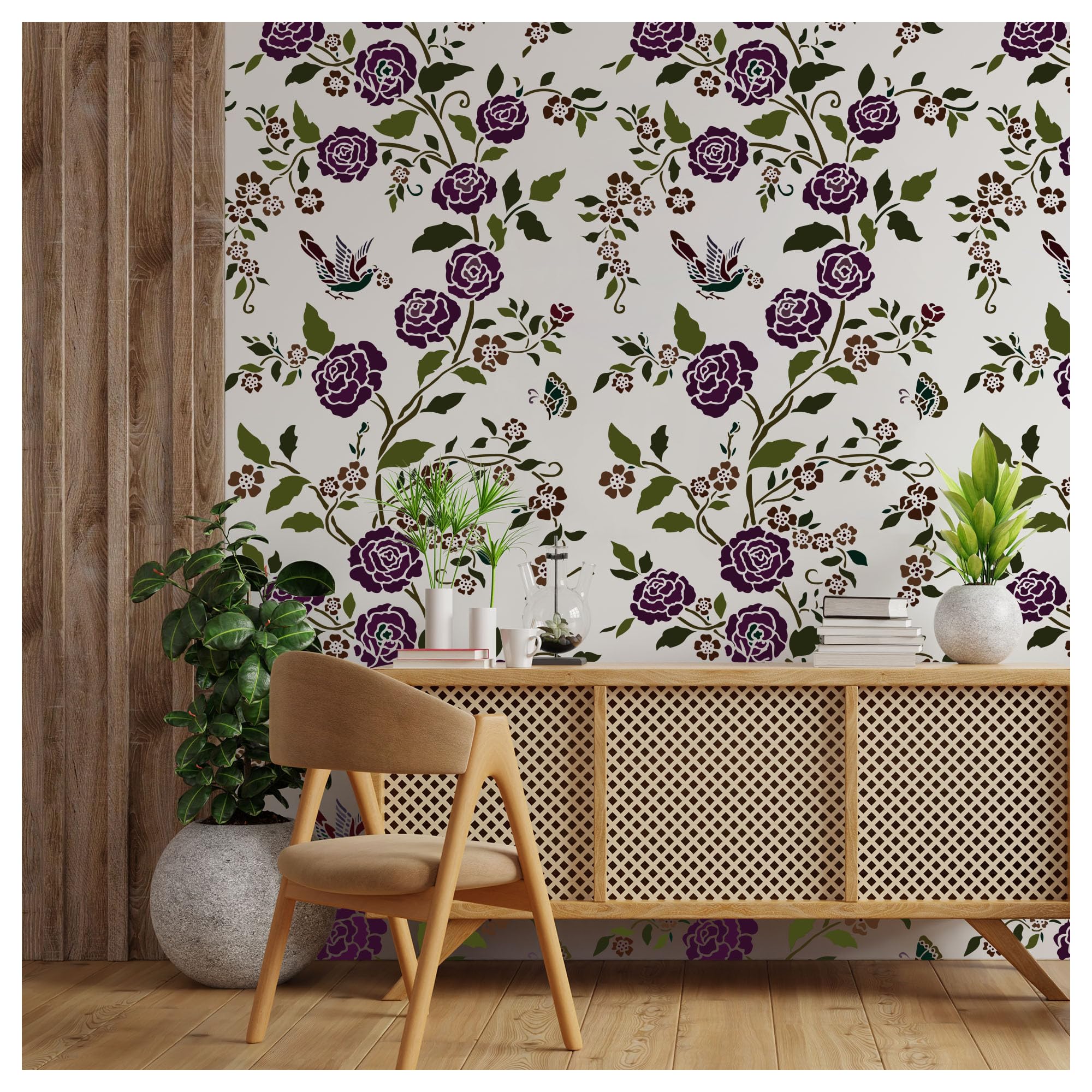 Kayra Decor Latest Large Wandering Rose Design Paint Wall Stencil -Pack of 1, Sheet Size 24 x 36 inch/Design Size 22 x 34 inch. (B0CDBY7JN9) Amazon Price History, Amazon Price Tracker