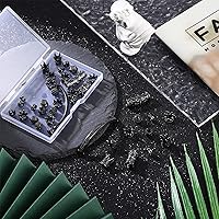 Vista 3 de King Crown - 40 cuentas redondas de diamantes de imitación de circón – Cuentas espaciadoras de cubo de corte de diamante de circonita cúbica