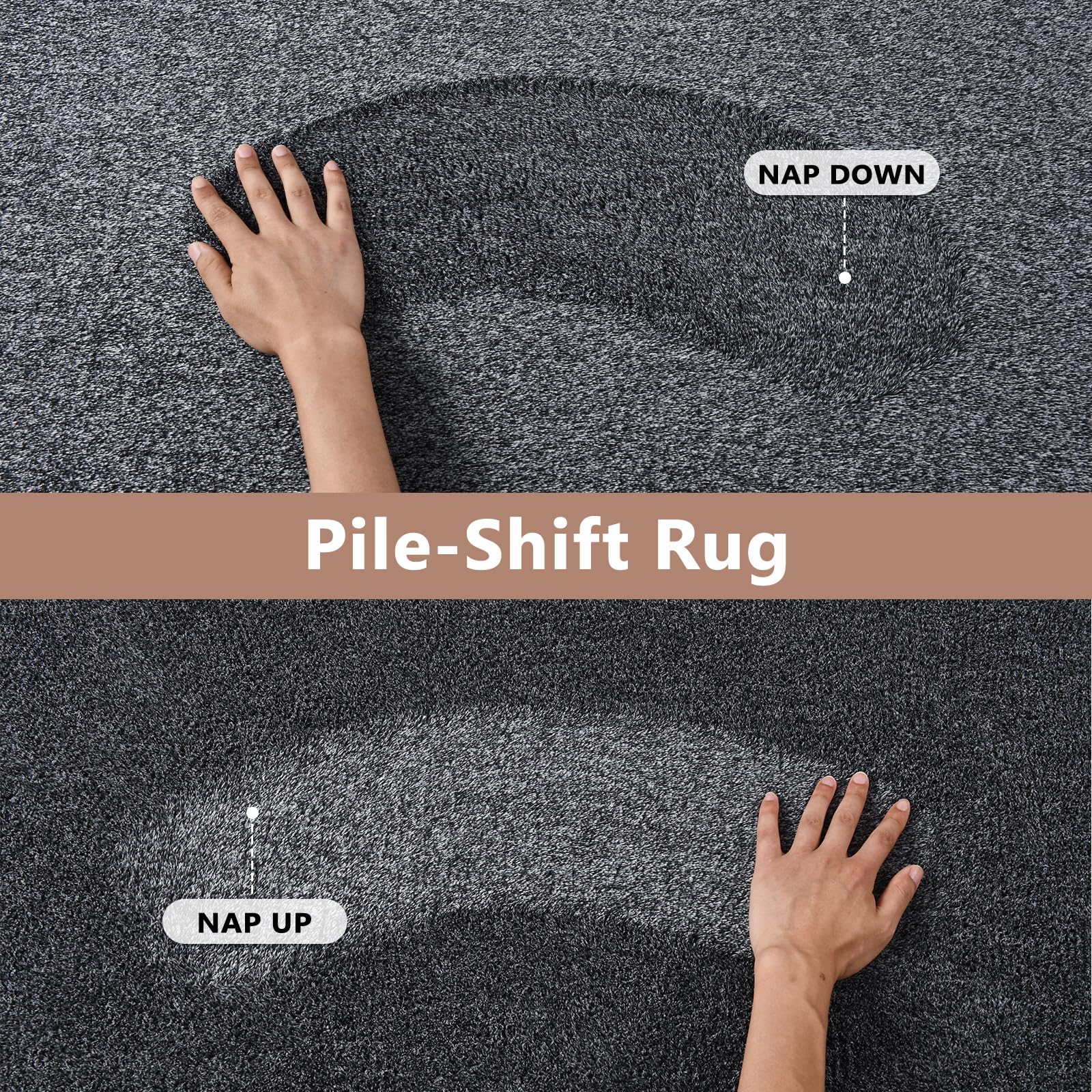 2026 Low Pile Area Rugs That Actually Work 1 FinRèc Home 5x7 Grey Area Rug Non-Slip Washable Soft Thin for Living Room Bedro — product photo