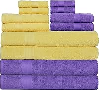 Vista 19 de Ample Decor Paquete de 4 toallas de mano de 600 GSM, 100% algodón, certificadas Oeko Tex, supersuaves, altamente absorbentes, de secado rápido