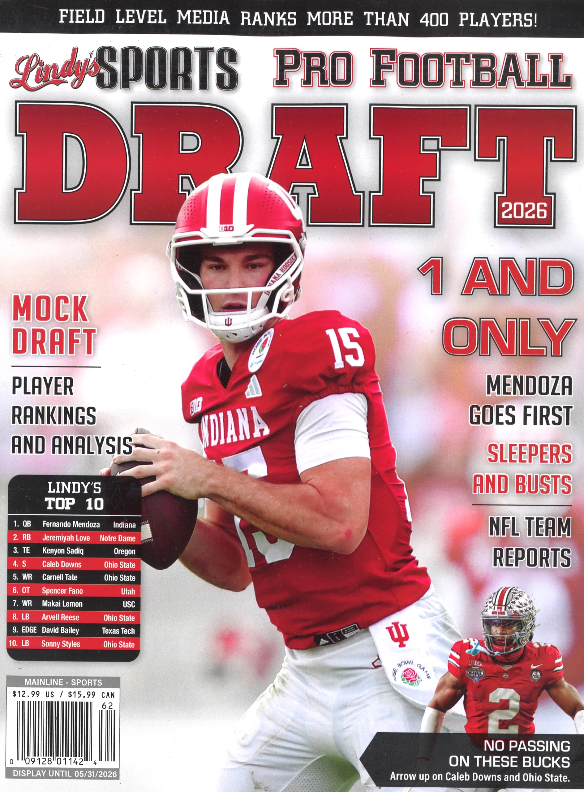 Wall Periodical Online Lindy's Sports Pro Football Draft 2026