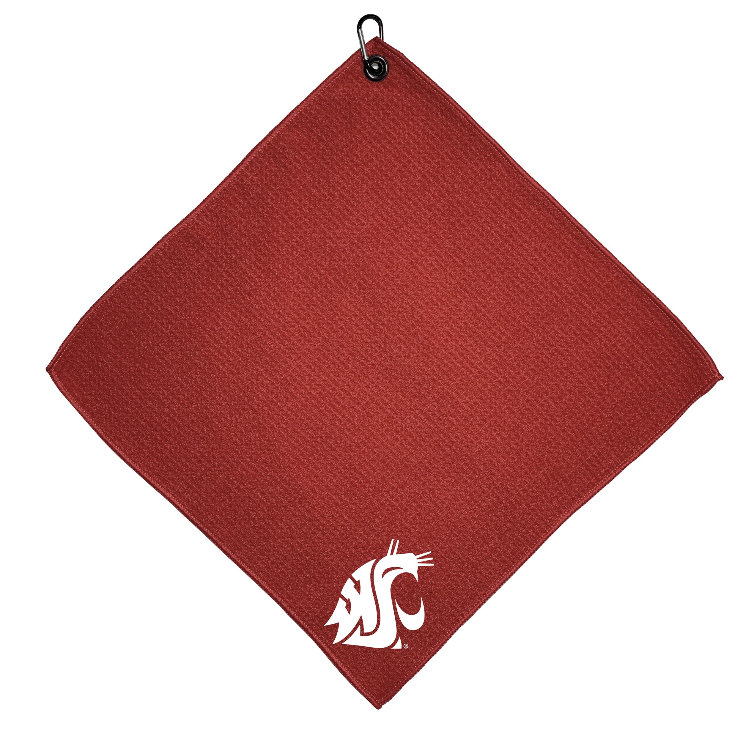 Team Golf NCAA Washington State Cougars Microfiber Golf Towel, 15x15 (Multicolor)