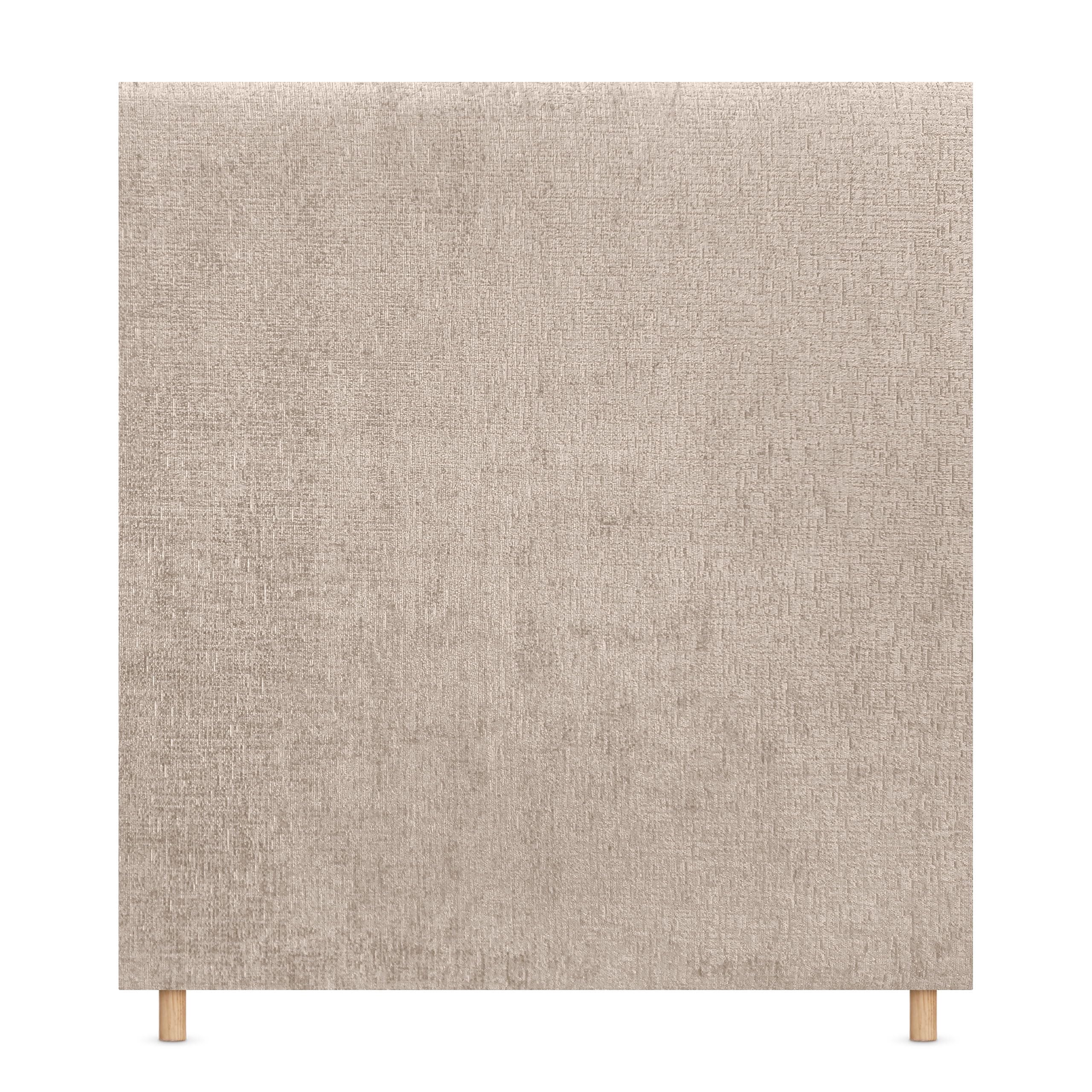 DHOME Testiera Liscia in Lana Ecologica Fino a terra Spessore 8cm Testata Letto Imbottita Stile Moderno per Camera da Letto Top Trending (Beige, 80cm)