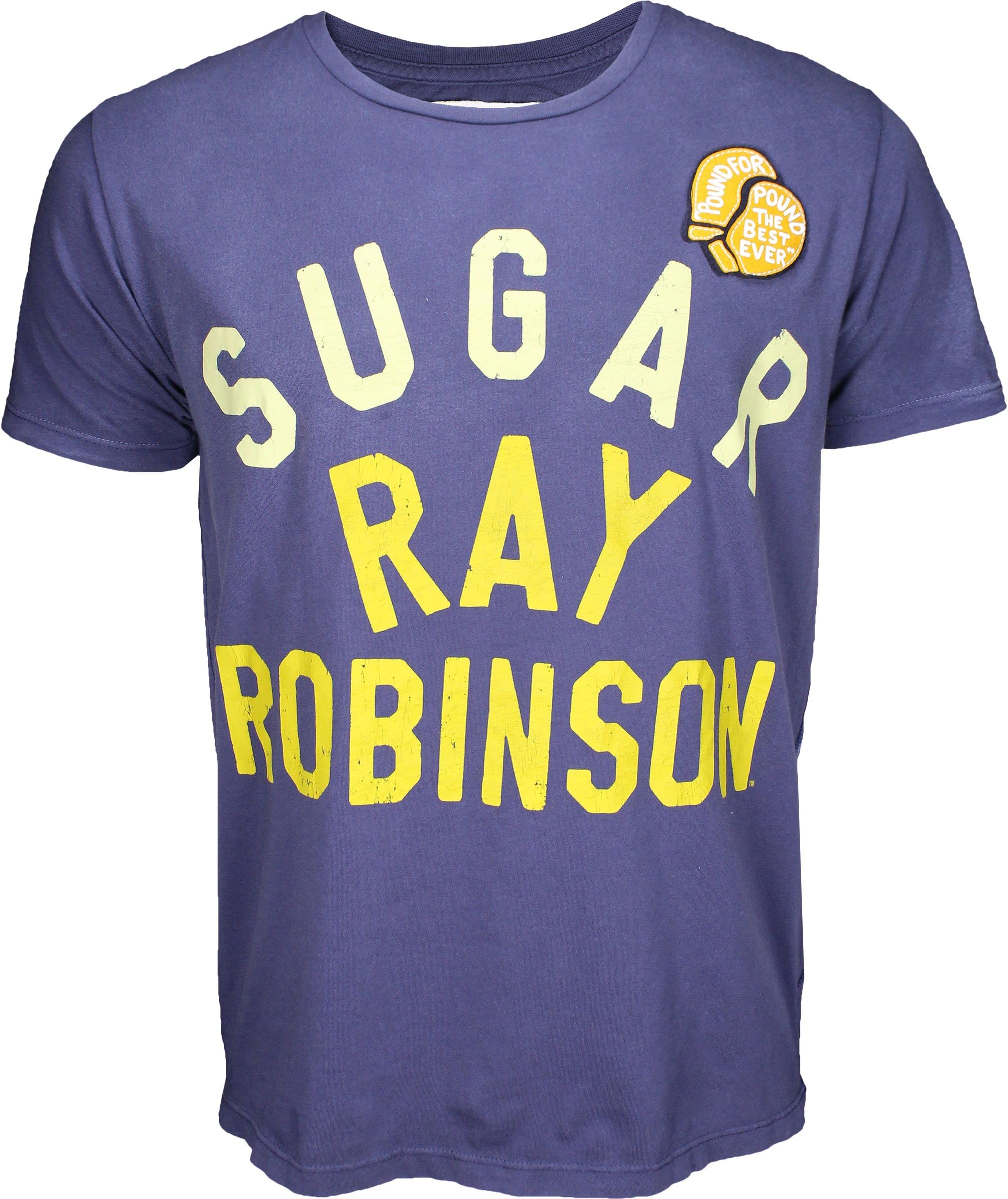 Roots of Fight Sugar Ray Robinson Shirt - Blue - Large Apparel