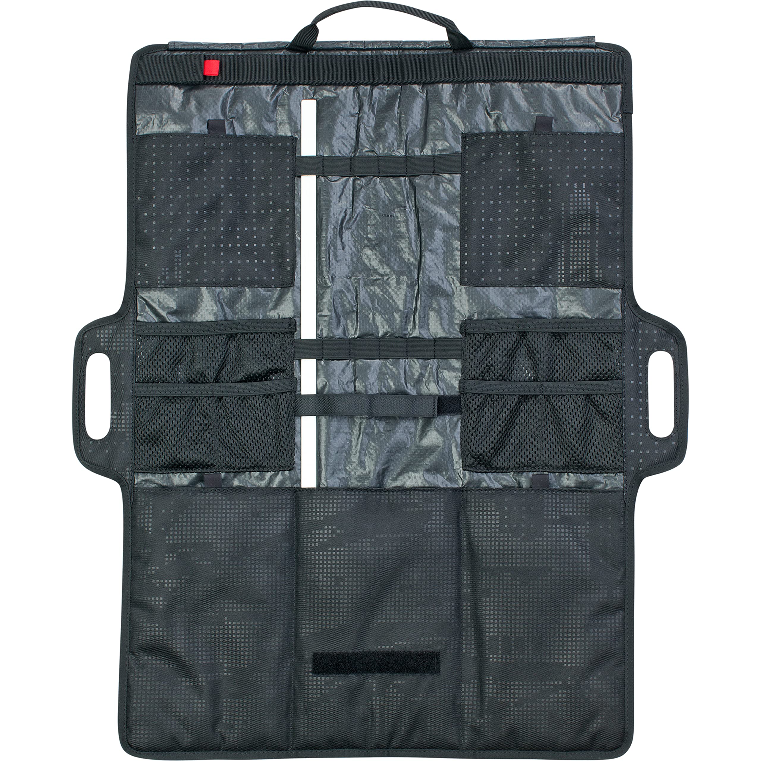 EVOC GEAR WRAP Transporttasche für Werkzeuge und E-Bike-Akkus (Tasche zum Aufrollen, durchdachte Unterteilung, gepolstertes Fach für Akkus, sicherer Transport von Equipment, Größen: M & L)