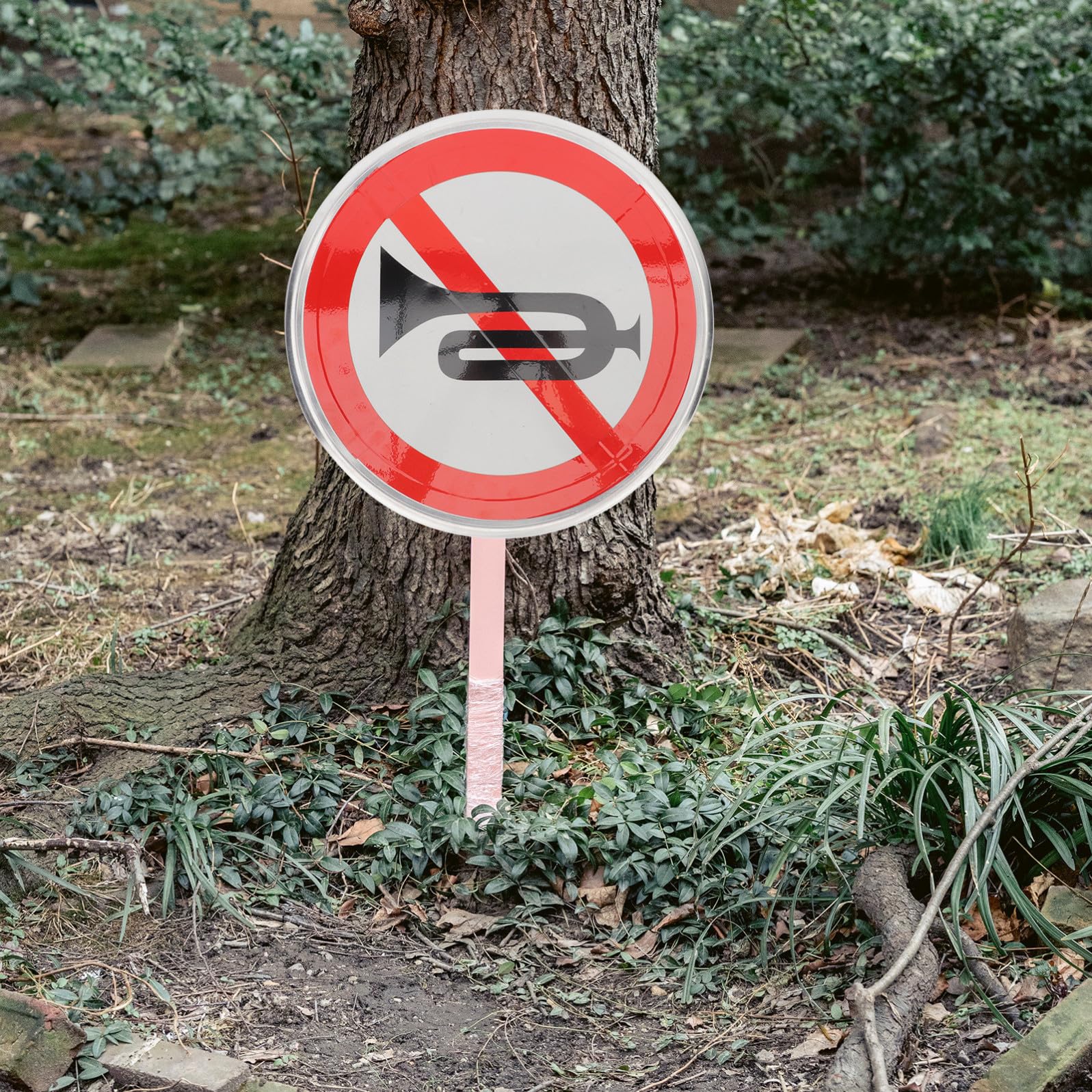 Cartello Divieto Suonare Clacson in Lamiera di Alluminio Riflettente per Esterni, Segnale Pratico Buon Effetto Visivo, Adatto a Luoghi Pubblici e Ingressi Ristoranti