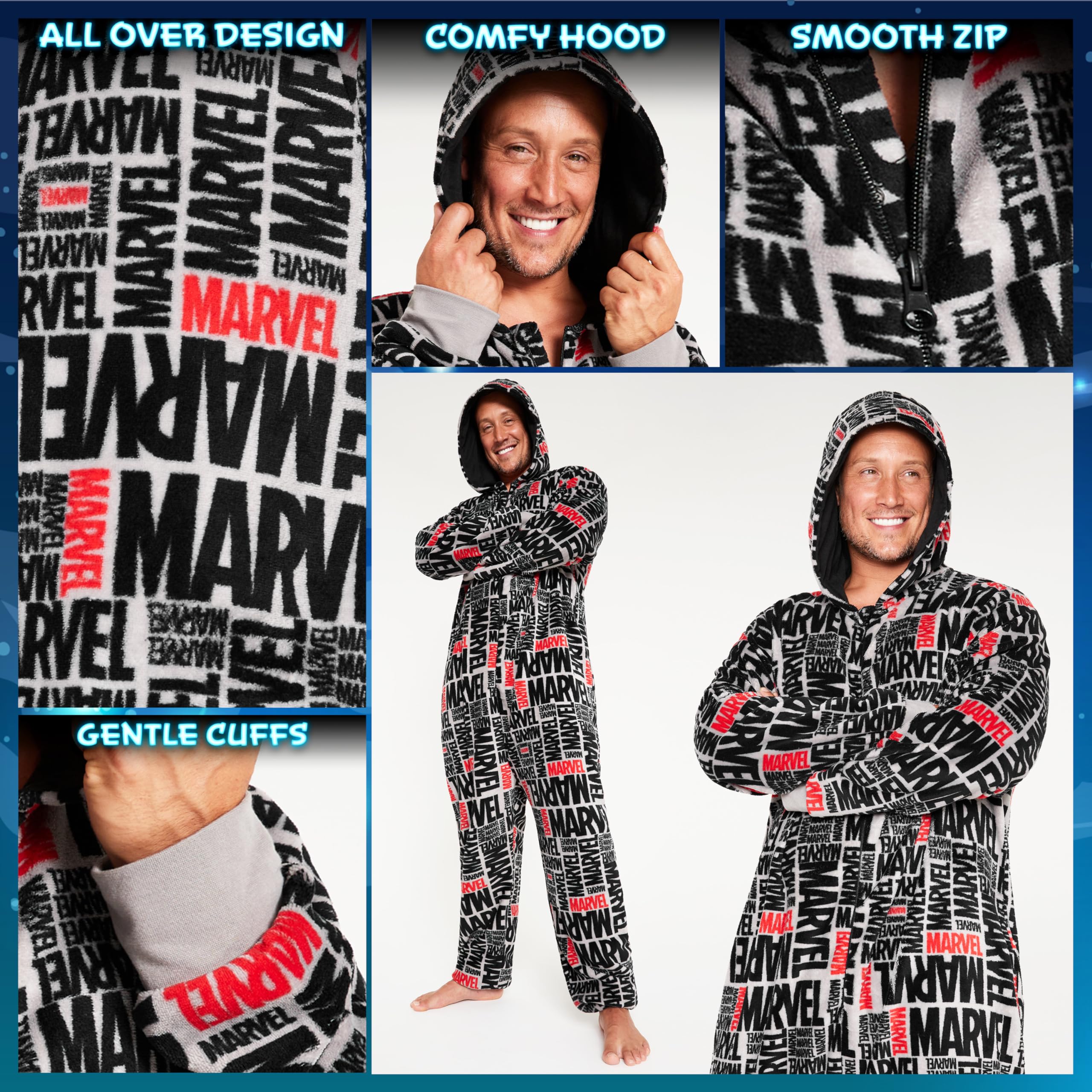 Marvel Fleece Pajama Grenouillère Adulte Homme