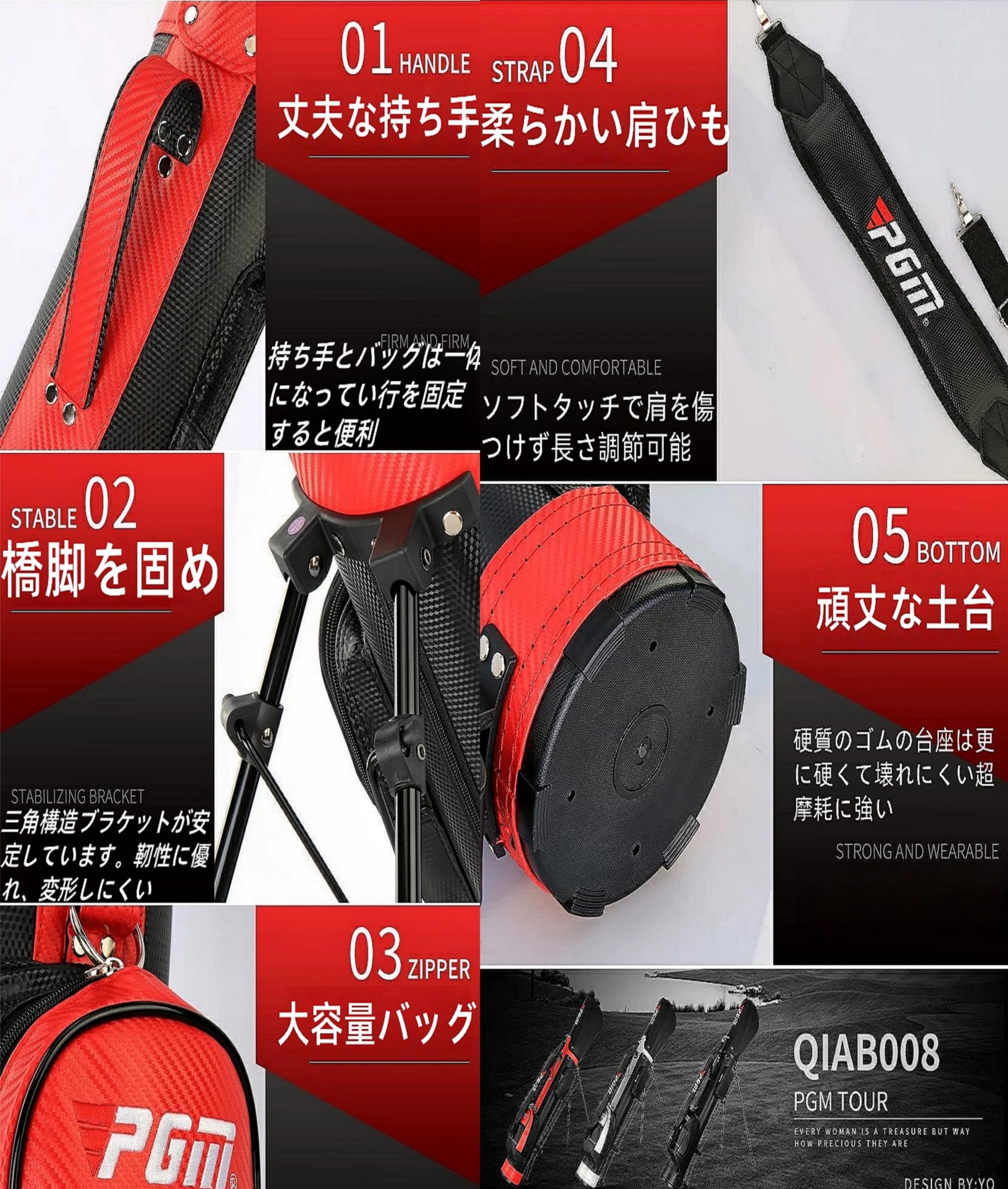 Amazon | クラブケース ゴルフ 9本収納 ゴルフバッグ 打ちっぱなし 超