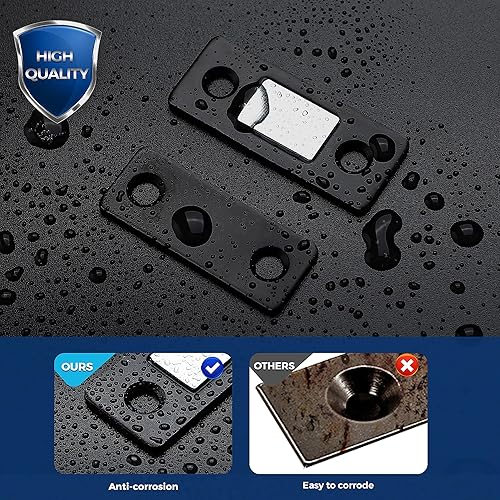 Miniatura 2 de Paquete de 8 imanes de puerta de gabinete ultra finos para pegar en el gabinete magnético para mantener el cajón cerrado, cierres magnéticos de