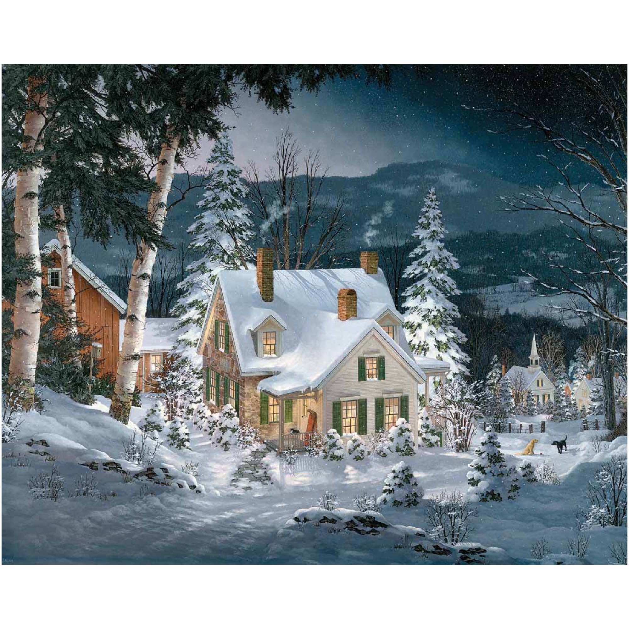 Puzzles Friends in Winter - 1000 Piece Jigsaw Puzzle