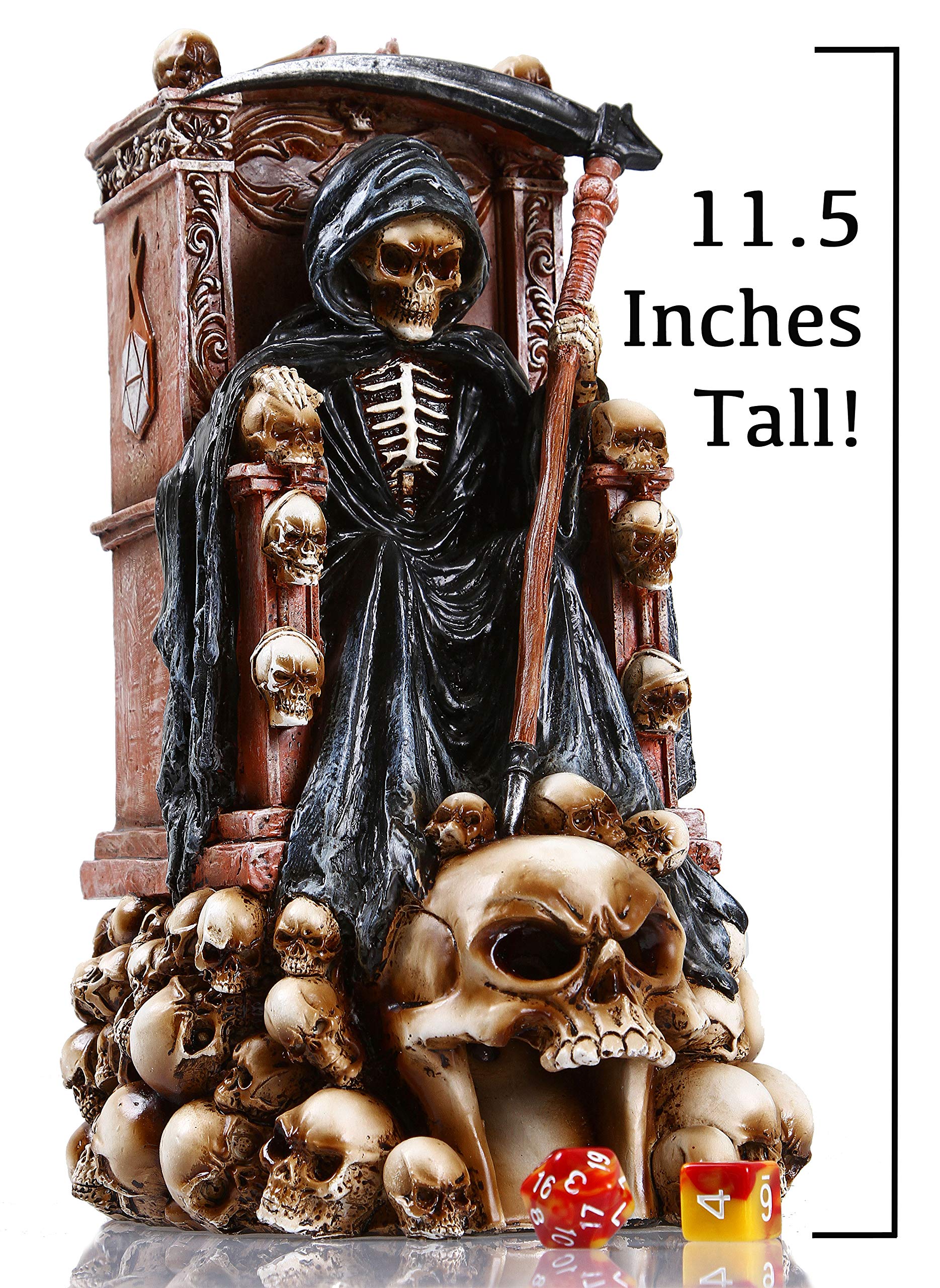 Dice Co. Grim Bones Grim Reaper Dice Tower Heavy Duty Resin