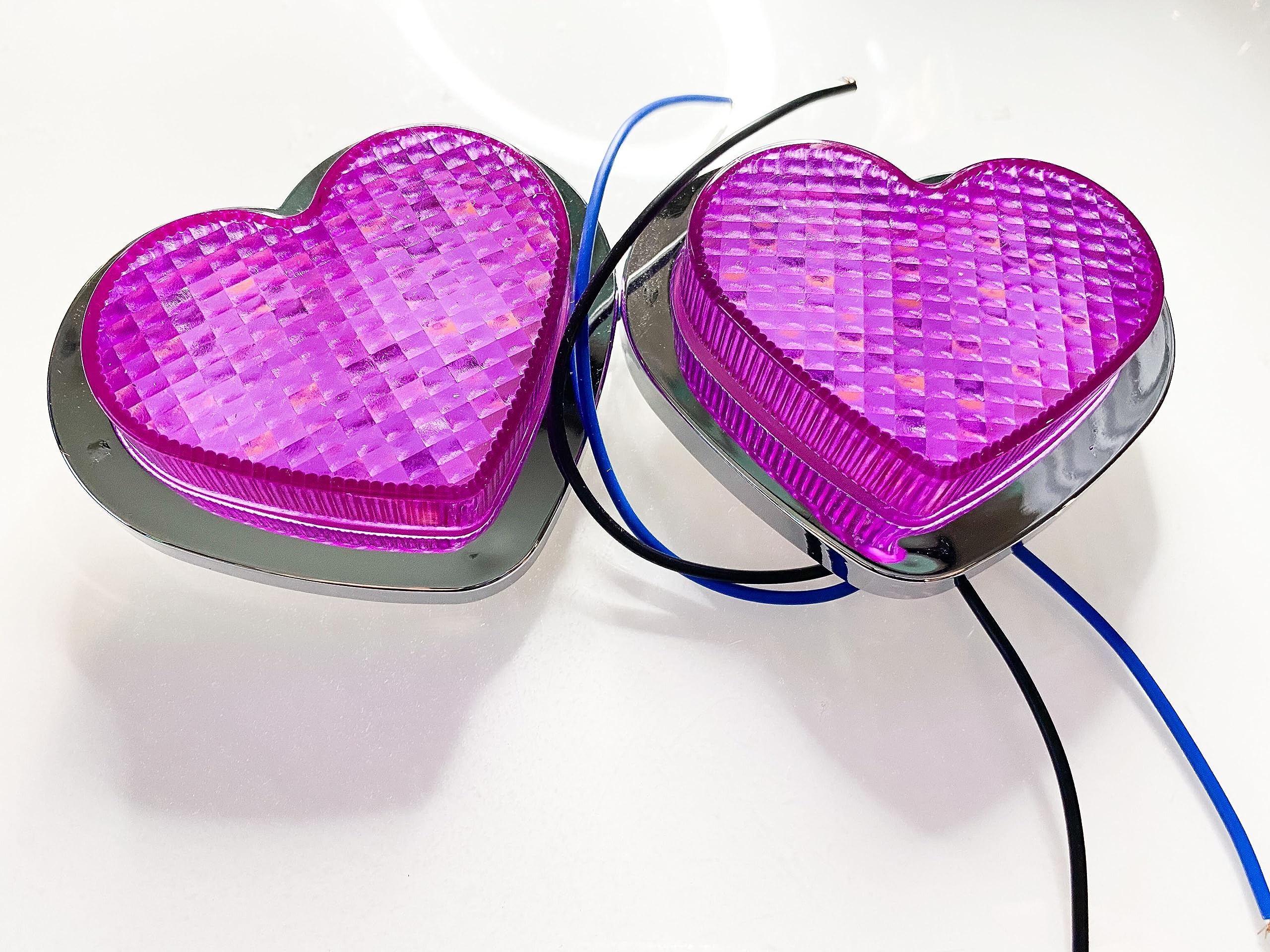 redline ハート ピンク Amazon.com: jdm 2PCS Pink Heart Shaped Side Marker/Accessory