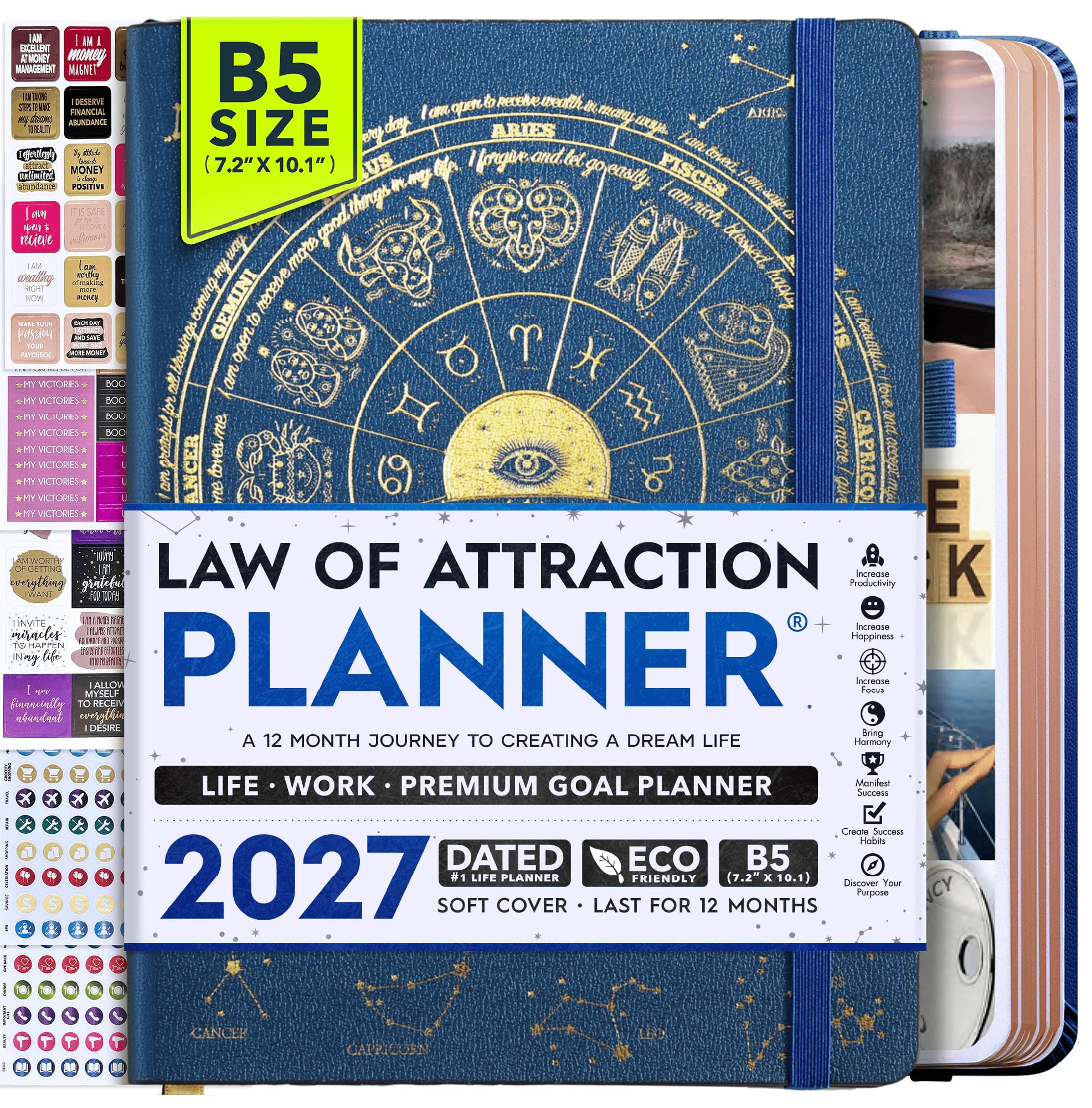 2027 Planner Weekly and Monthly &amp; Manifestation Journal for Women
