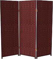 Vista 30 de Pantalla plegable de fibra tejida corta de 4 pies - Crema - 4 paneles