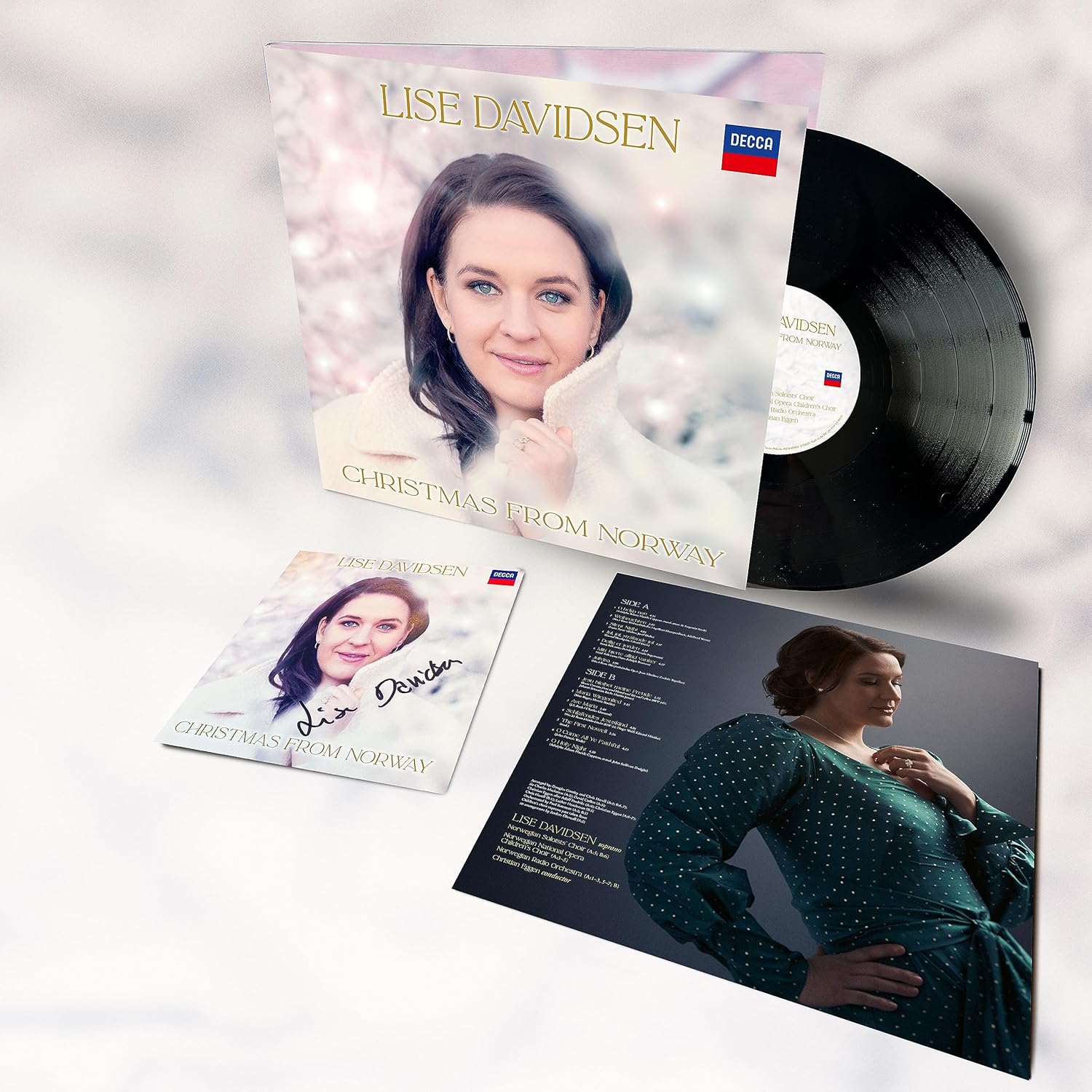 CHRISTMAS FROM NORWAY por Lise Davidsen/Norwegian Radio Orchestra/Christian Eggen — capa do álbum