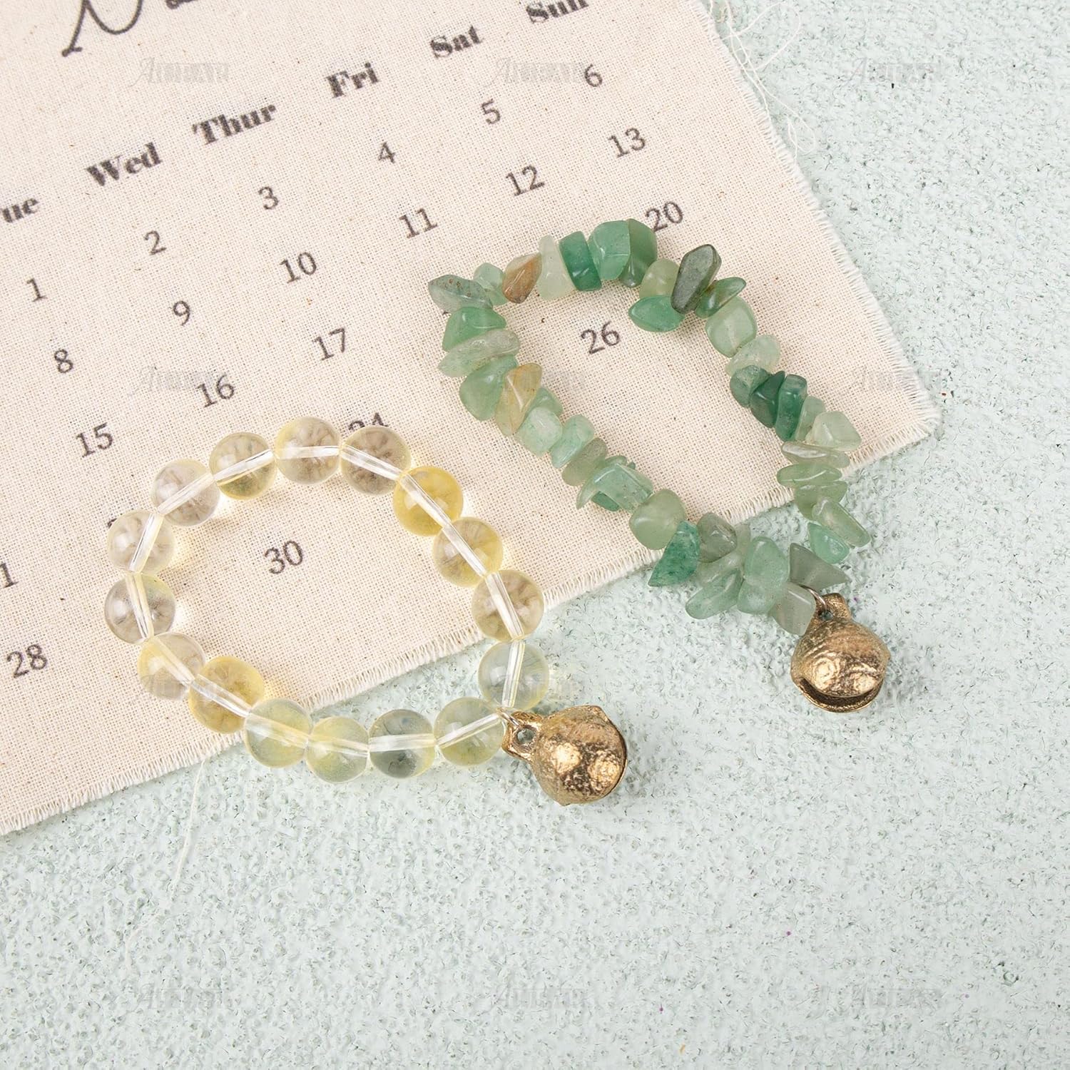 AUEAR, 60 Pack Vintage Brass Bells Mini Jingle Bell DIY Craft 14mm Small Tibetan for Jewelry Making Charms Pendants Wind Chimes Home Door Decor