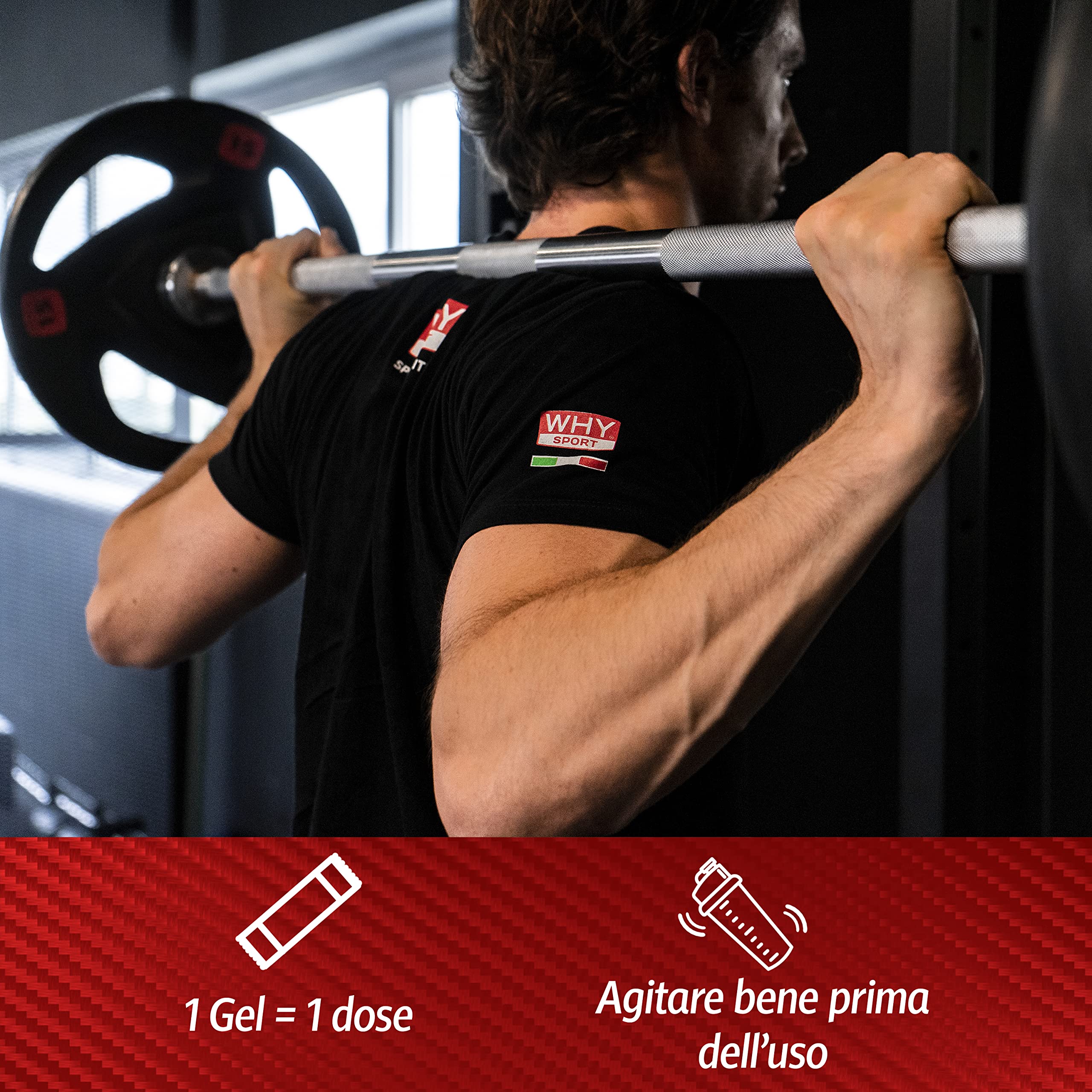 WHY SPORT Magnesio 250 - Integratore Alimentare Sali Minerali e Vitamina B6 Senza Glutine - Gusto Arancia Rossa – Box da 60 Stick – 10 ml