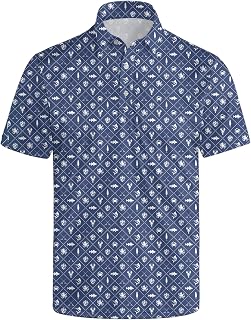 Funny Golf Shirts for Men Moisture Wicking Men's Fun Golf Polo Shirts Quick-Dry Polo Shirts Short Sleeve