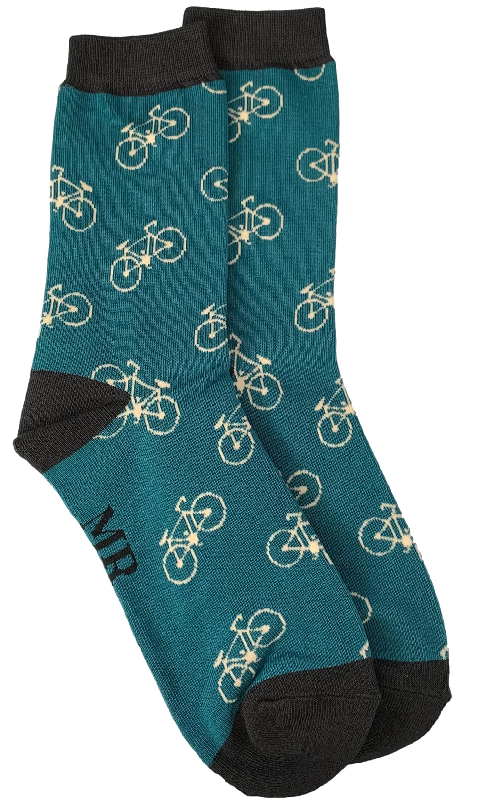Purple Possum Men's Teal Purple Possum® Socks Bike Cycling Bicycles Novelty Fun Bikes Bamboo Cotton Blend Uk Shoe Size 7-11 (Teal)