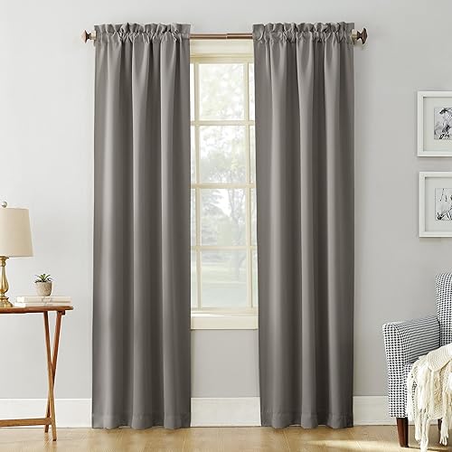 Sun Zero Easton - Cortina opaca con ojales para cortinero que ayuda con el ahorro energético Sun Zero Easton - Cortina opaca con ojales para cortinero que ayuda con el ahorro energético