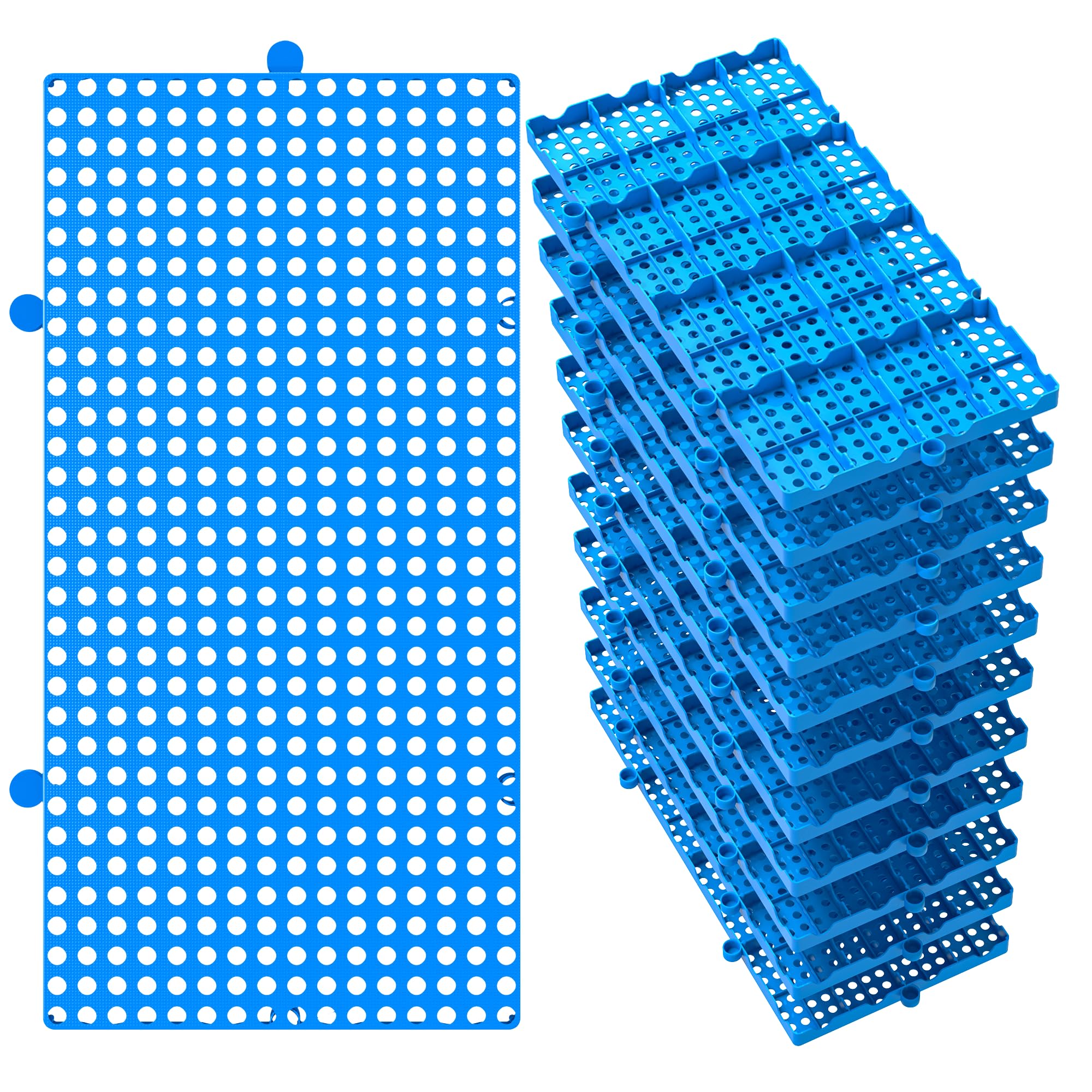 XyVoltic Lightweight Plastic Pallets 10-Pack