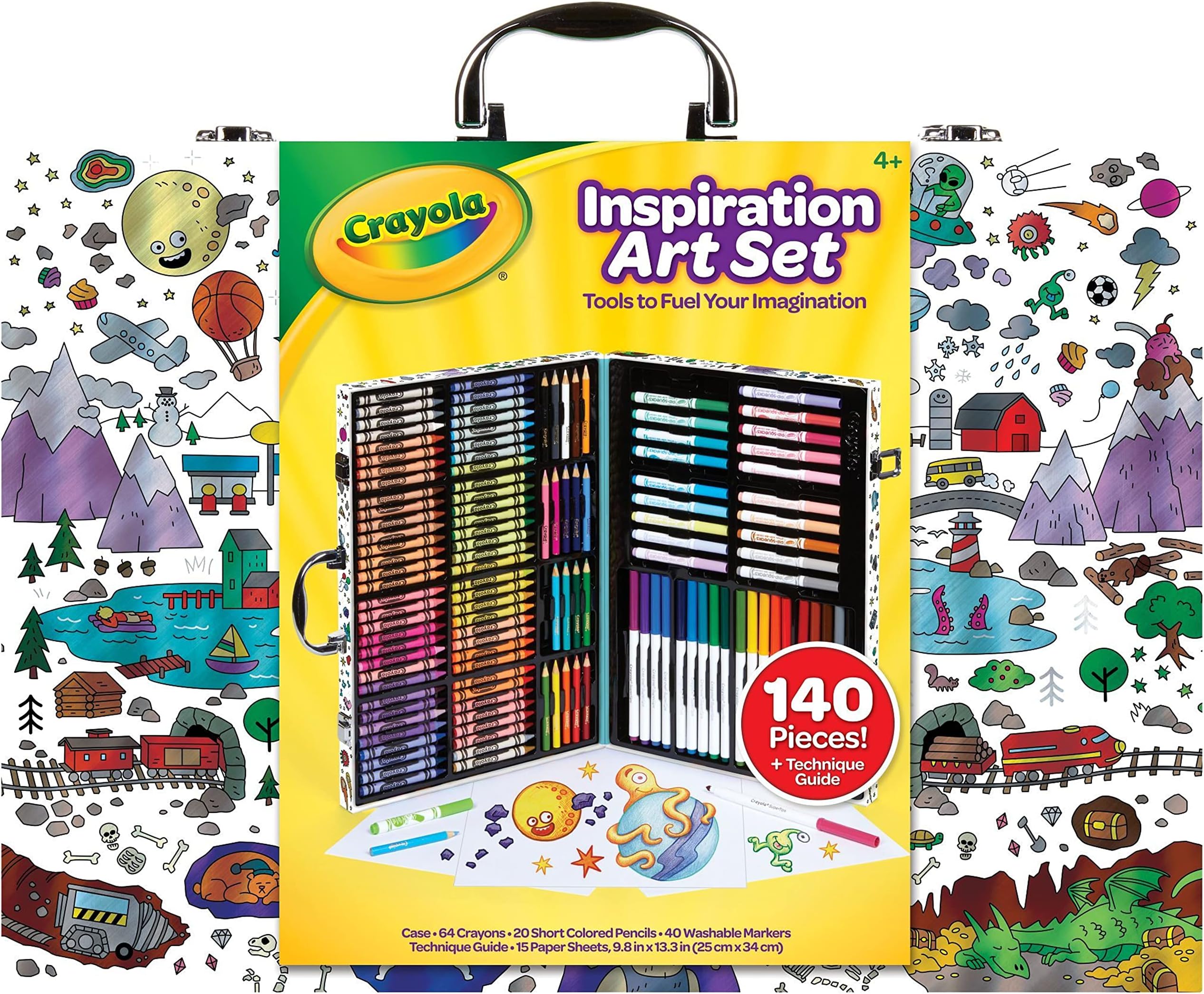 Crayola Inspiration Art Case, Art Set, Gifts for Kids, Age 4, 5, 6, 7 (Styles May Vary)