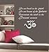 Wall Vinyl Decal Home Decor Art Sticker Do Not Dwell in The Past... Inspirational Quote Om Sign Yoga Class Home Living Room Removable Stylish Mural Unique Design 400