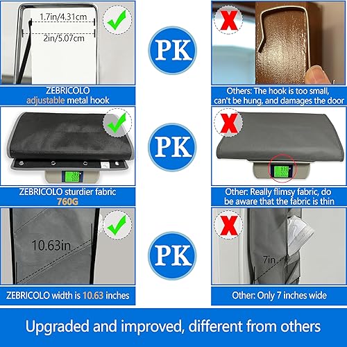 Miniatura 6 de Shoe Organizer,70 Pounds Large Capacity,20-30-Pair Over The Door Shoe Organizer,10 Tiers Shoe Rack for Closet,New Upgrade Anti-Scratch Heavy Duty