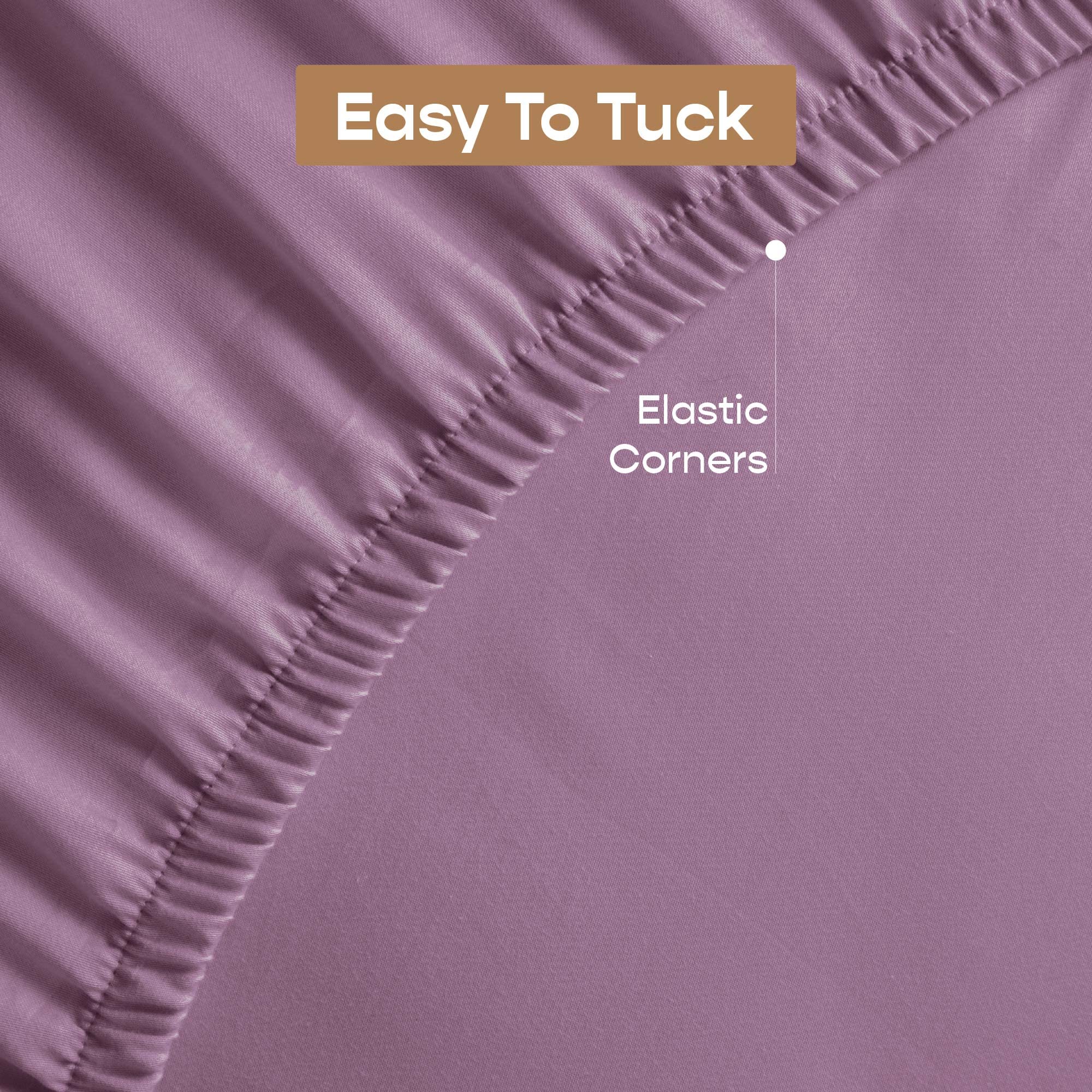 SleepyCat Percale Fitted Sheet - King Size -4