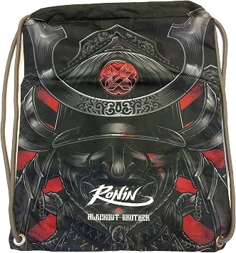 Gi Bag Ronin Uniform Bag for Karate, Judo, BJJ, TKD & Martial Arts Uniforms - Blackout Samurai Ghost Gi Bag