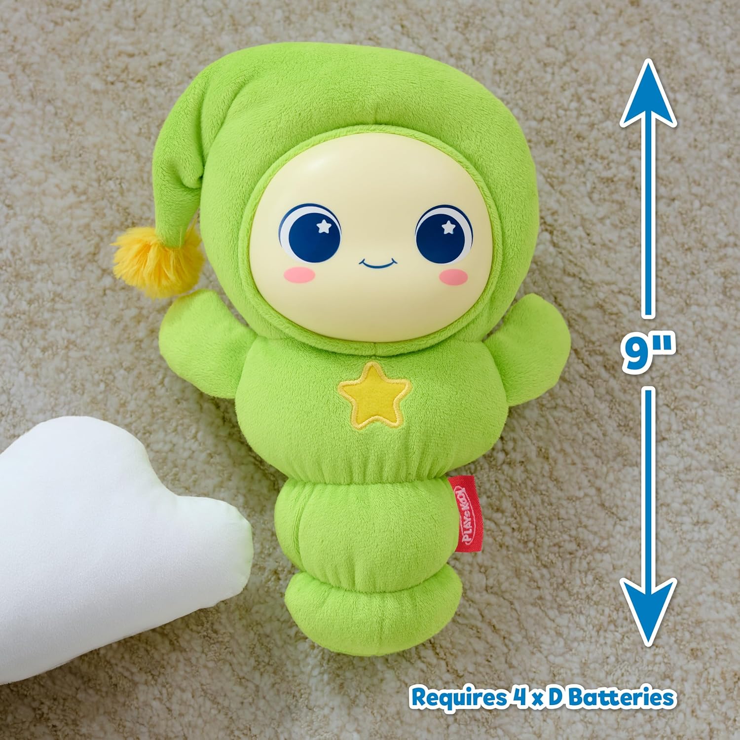 Playskool Glo Worm Soothing Plush Night Light with Sounds & Lullabies