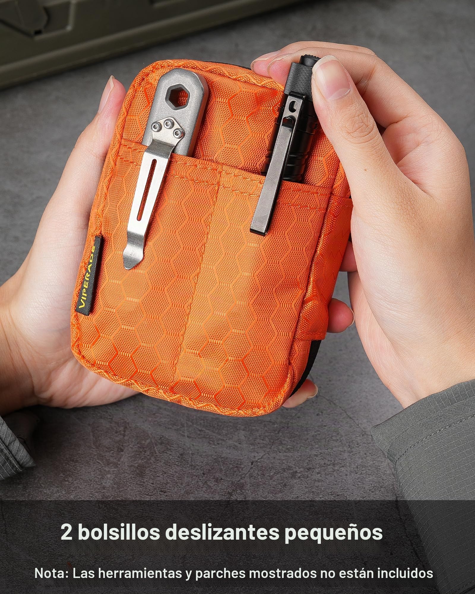 VIPERADE VE31 - Bolsa pequeña EDC, organizador de bolsillo EDC para hombres, bolsa organizadora pequeña EDC, organizador de bolsillo compacto para multiherramientas pequeñas