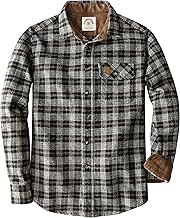 Dubinik® 13oz Super Schweres Flanellhemd Herren Hemd Langarm Kariert Warmes Casual Baumwolle Schwer Button Down