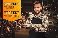 Vista 4 de Xpose Safety Delantal de vinilo resistente, material impermeable de grado industrial para máxima protección, trabajo de laboratorio