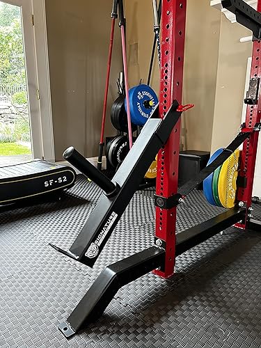 Vista 10 de Signature Fitness SF-3 - Estante para sentadillas con capacidad de 1,500 libras, 3 x 3 pulgadas, incluye ganchos en J y correas de seguridad, otros