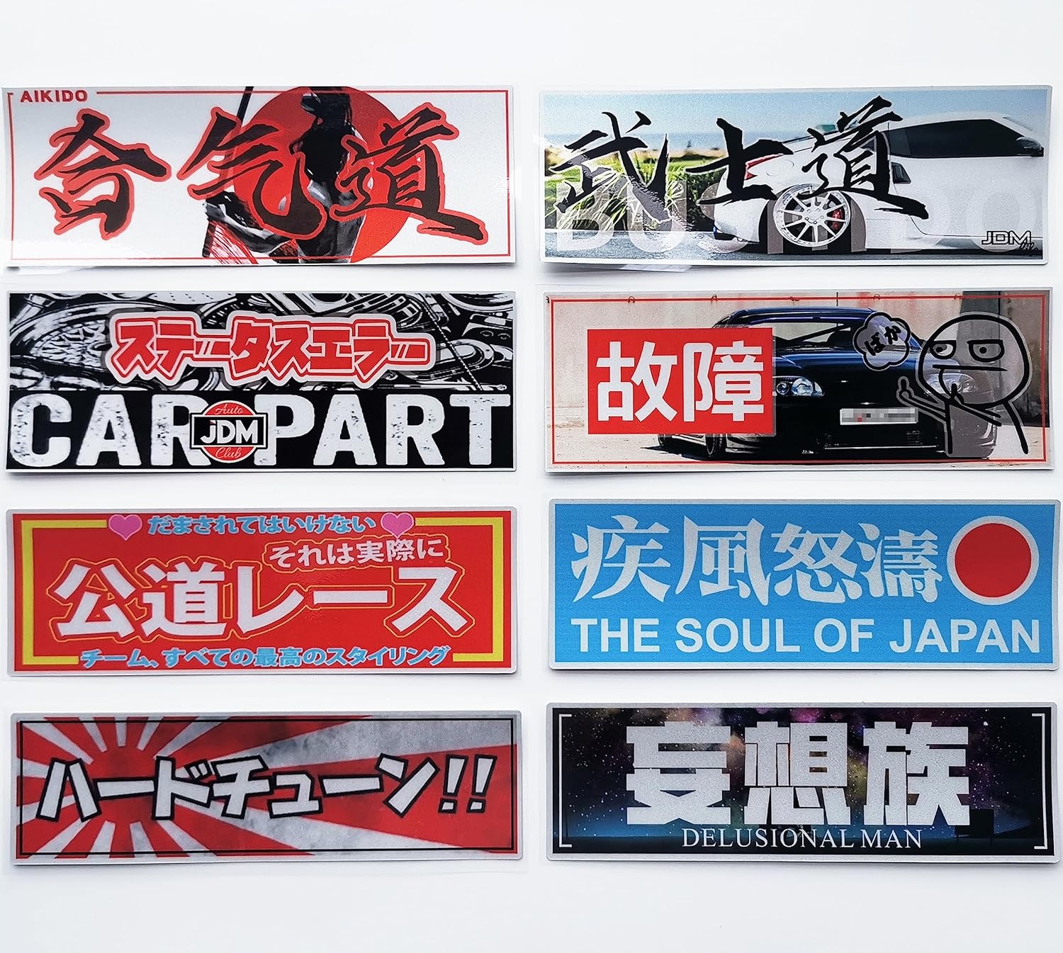 JDM Car Window Stickers Vehicle Decal Japanese Otaku Car