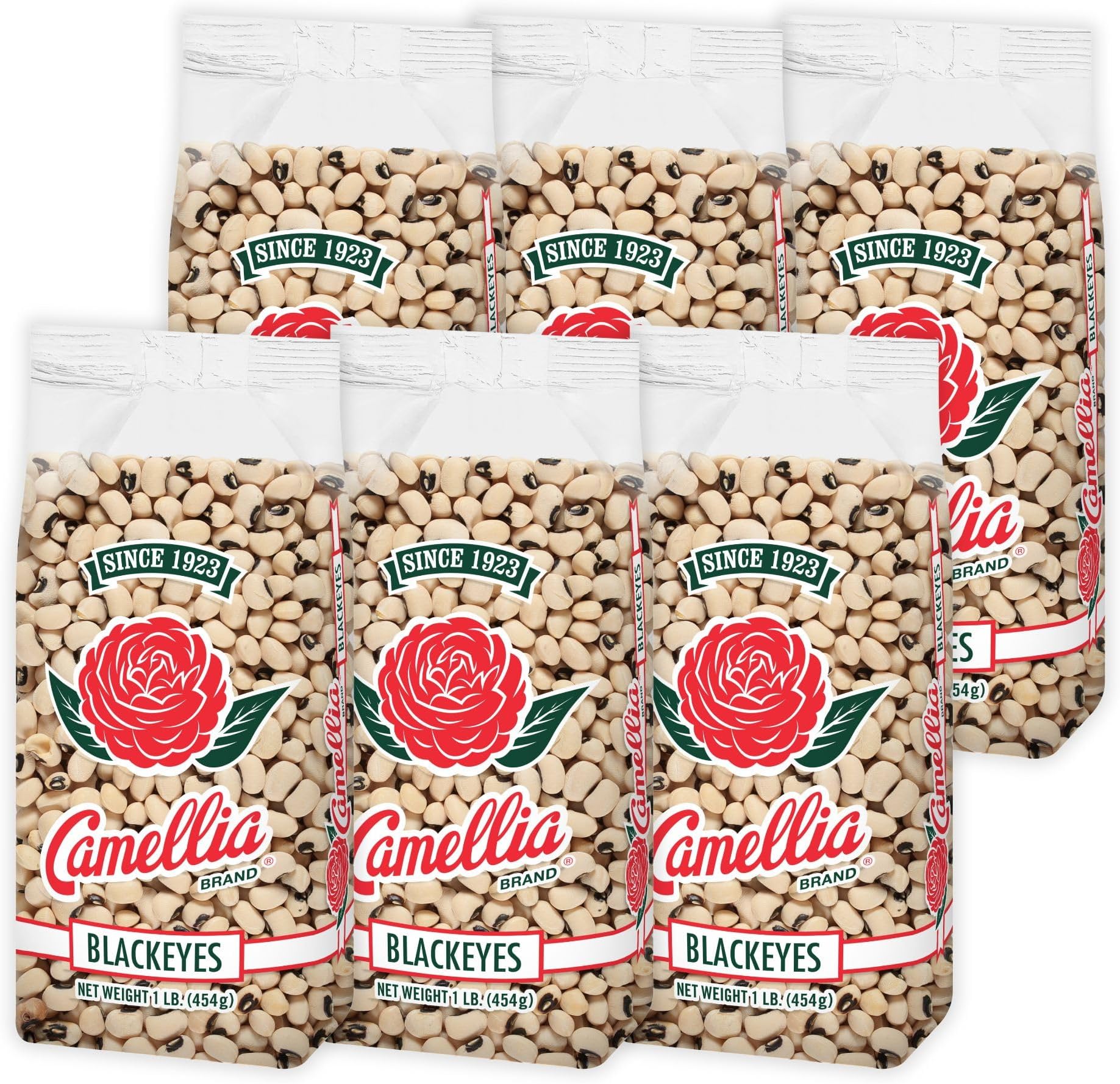 Dried Blackeye Peas – Premium Non-GMO Southern Pea for Hoppin’ John, Soups, Stews, Salads, New Years Day, and Side Dishes – Gluten-Free, High Protein, Vegan & Vegetarian Friendly (1 Pound (Pack of 6), Black Eye Peas)