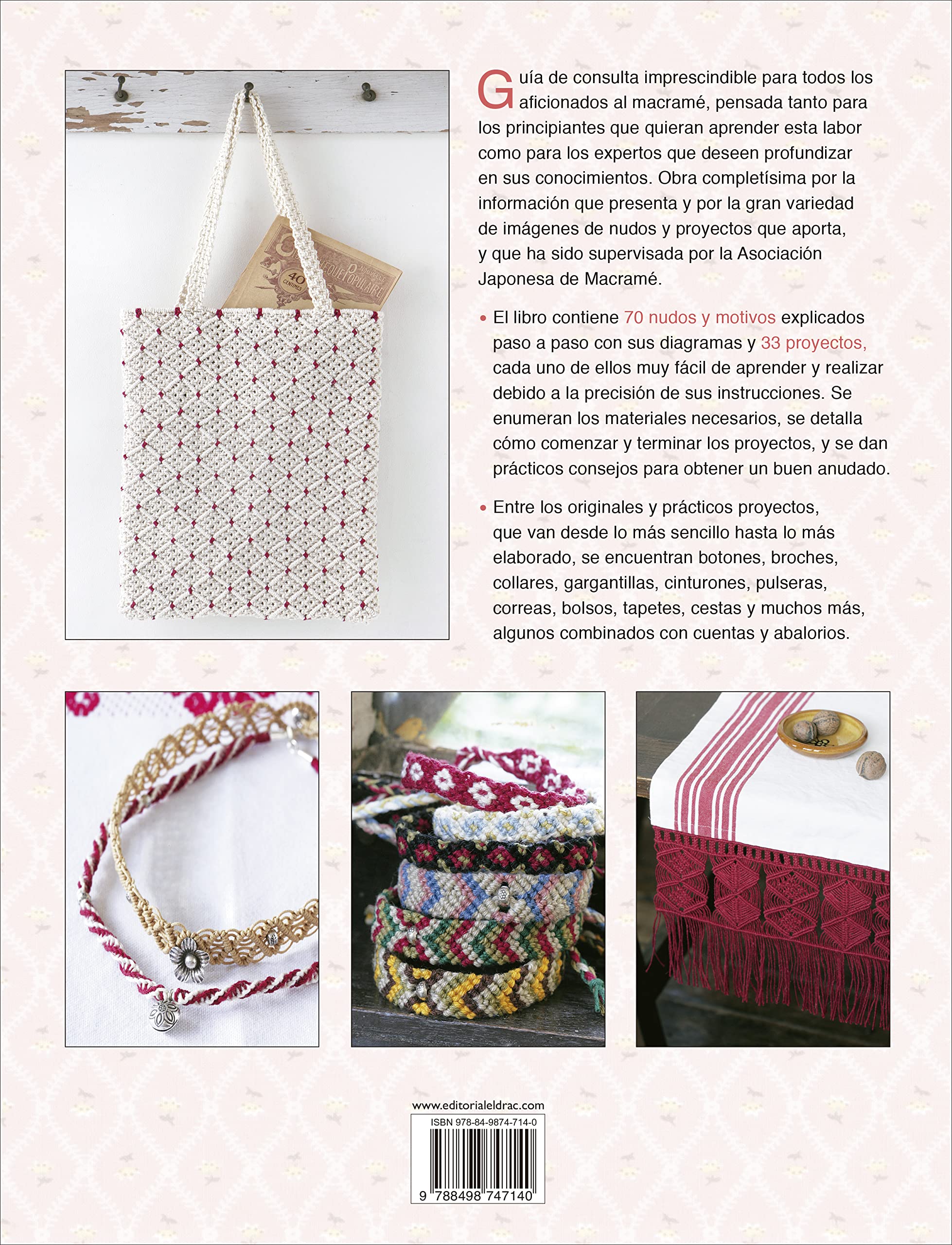 El gran libro del macramé: Más de 70 nudos y motivos explicados paso a paso y 33 proyectos