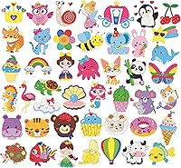 Vista 16 de Labeol Kits de arte de diamantes para niños y niñas de 6 a 8 a 10 a 12 años, fáciles de hacer tú mismo, creativas calcomanías de arte de diamantes