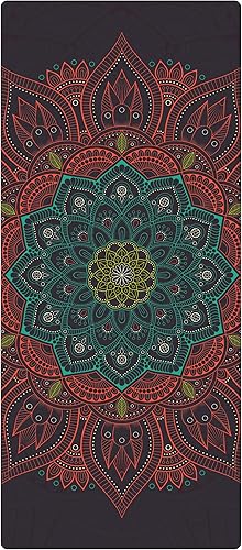 Miniatura 2 de nuveti Tapete de yoga de gamuza TPE respetuoso con el medio ambiente, antideslizante, con bolsa de transporte, 72 x 32 pulgadas, extra grueso,