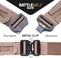 Vista 15 de Tacticon Cinturón de batalla V2 – Cinturón táctico ajustable Molle con hebilla de liberación rápida de metal – Hecho de nailon 500D resistente